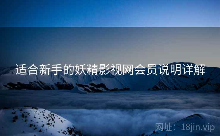 适合新手的妖精影视网会员说明详解