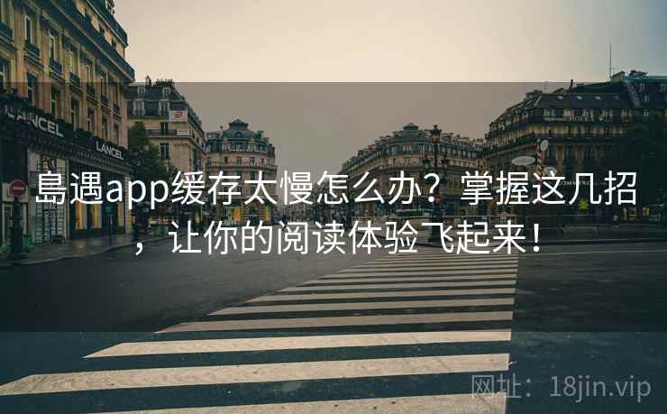 島遇app缓存太慢怎么办？掌握这几招，让你的阅读体验飞起来！