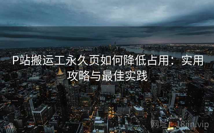 P站搬运工永久页如何降低占用：实用攻略与最佳实践
