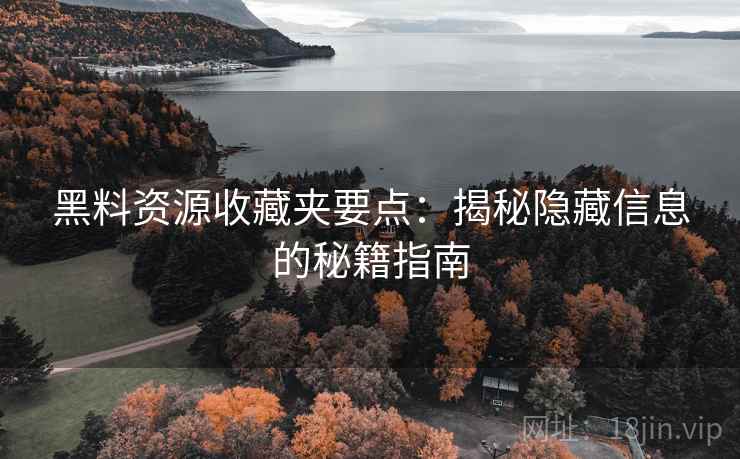 黑料资源收藏夹要点：揭秘隐藏信息的秘籍指南