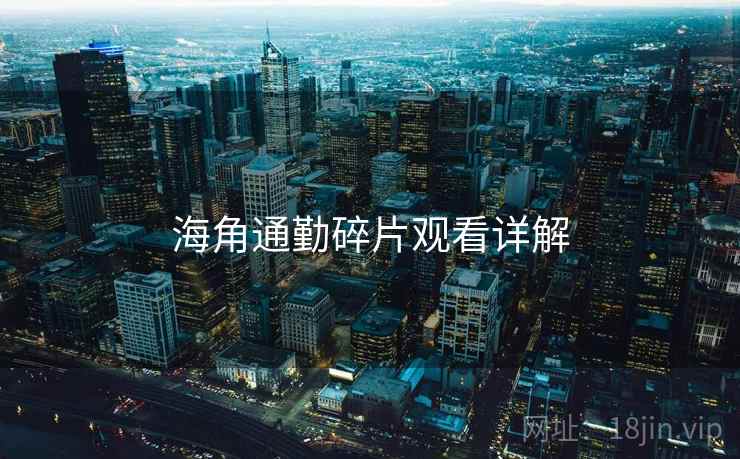 海角通勤碎片观看详解