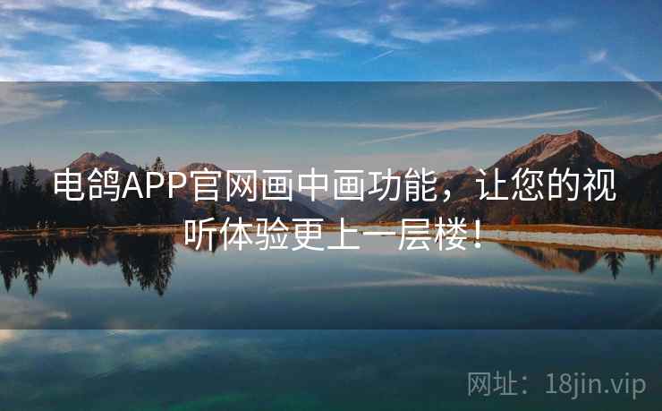 电鸽APP官网画中画功能，让您的视听体验更上一层楼！
