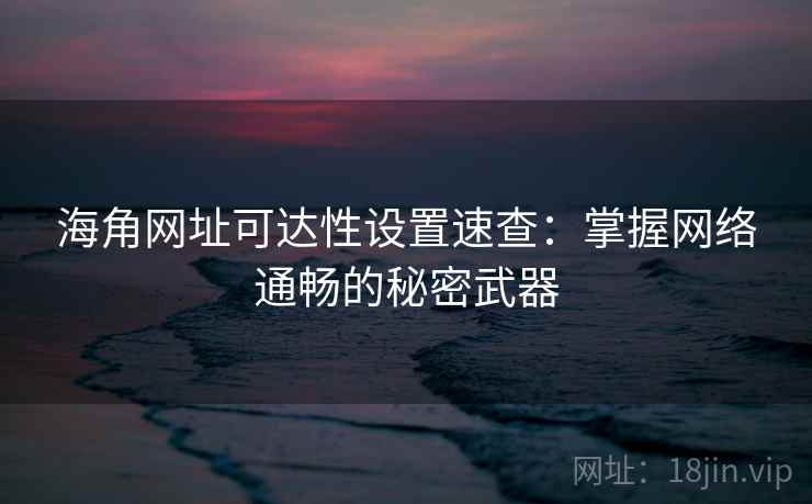 海角网址可达性设置速查：掌握网络通畅的秘密武器